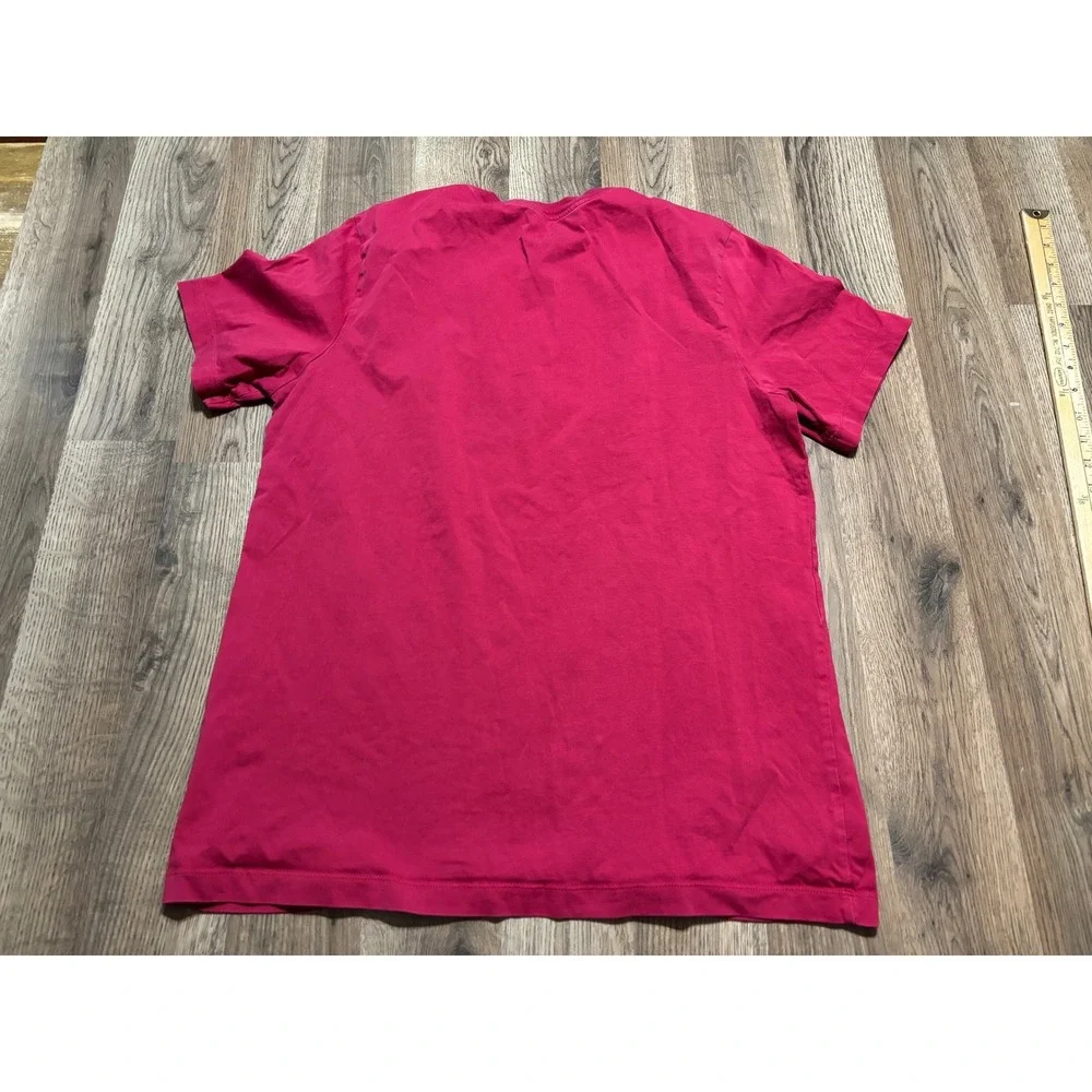 Jordan Shirt Men Size Large Red Jumpman Graphic Short Sleeve Cotton